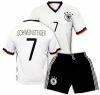 Fotbalový komplet Německo Bastian Schweinsteiger bílý 2017 - dres a trenýrky