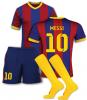 MESSI A3 komplet - fotbalový dres trenýrky štulpny - vzor BARCELONA