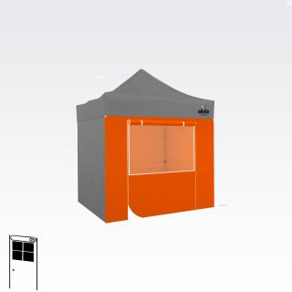 Stěna na stan s dveřmi  5 rokov záruka! Rozměr: 2m pre stan 2x2m, Barva stěny: Oranžová