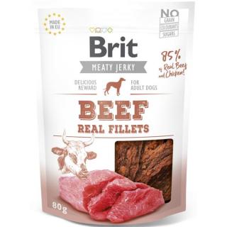Brit Dog Jerky Beef Fillets 80g