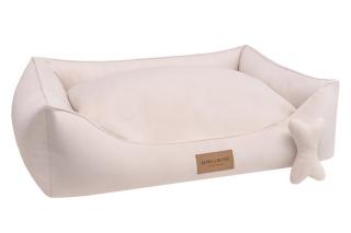 Luxusní pelíšek pro psa Classic Cream VELIKOST: M- 75 x 65 x 20 cm