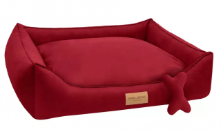 Luxusní pelíšek pro psa Classic Red VELIKOST: M- 75 x 65 x 20 cm