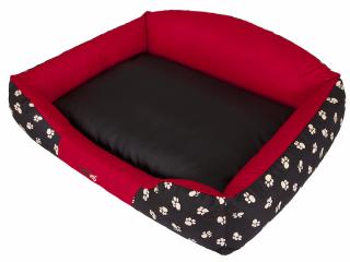 Pelíšek pro psa Royal - červená koruna VELIKOST: XL 85 x 65 cm ( 65 x 40cm)