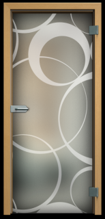 Celoskleněné dveře do pouzdra - M127S Průchozí šířka (cm): 60, Průchozí výška (cm): 210