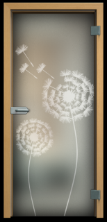 Celoskleněné dveře do pouzdra - M199S Průchozí šířka (cm): 60, Průchozí výška (cm): 210
