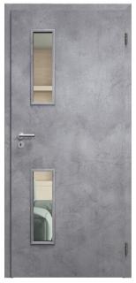 SAPELI ELEGANT KOMFORT M32 - CPL LAMINÁT - OTOČNÉ DVEŘE VČ. ZÁRUBNĚ - Beton šedý Průchozí šířka (cm): 120, Průchozí výška (cm): 210