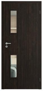 SAPELI ELEGANT KOMFORT M32 - CPL LAMINÁT - OTOČNÉ DVEŘE VČ. ZÁRUBNĚ - Wenge struktur Průchozí šířka (cm): 100, Průchozí výška (cm): 210