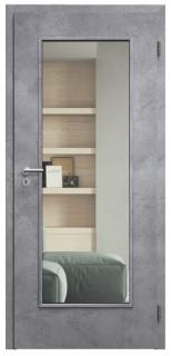 SAPELI ELEGANT KOMFORT M40 - CPL LAMINÁT - OTOČNÉ DVEŘE VČ. ZÁRUBNĚ - Beton šedý Průchozí šířka (cm): 110, Průchozí výška (cm): 210