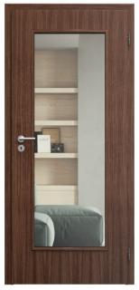 SAPELI ELEGANT KOMFORT M40 - DÝHA - OTOČNÉ DVEŘE VČ. ZÁRUBNĚ - Ořech americký Průchozí šířka (cm): 100, Průchozí výška (cm): 197