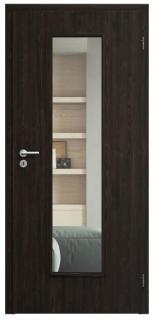 SAPELI ELEGANT KOMFORT M55 - CPL LAMINÁT - OTOČNÉ DVEŘE VČ. ZÁRUBNĚ - Wenge struktur Průchozí šířka (cm): 80, Průchozí výška (cm): 210