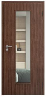 SAPELI ELEGANT KOMFORT M55 - DÝHA - OTOČNÉ DVEŘE VČ. ZÁRUBNĚ - Ořech americký Průchozí šířka (cm): 90, Průchozí výška (cm): 210