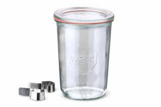 WECK zavařovací sklenice Mini-Sturz 160 ml, průměr 60 Varianta: Sklenice + víčko + těsnící guma + 2 klipy