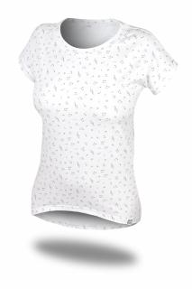 Dámské tričko s hudebními motivy - bílé XL