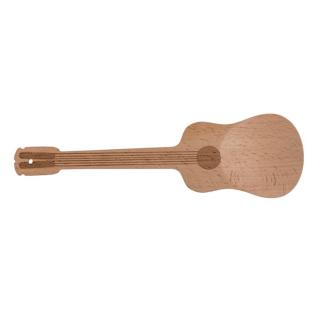 Dřevěná salátová lžíce - Akustická kytara