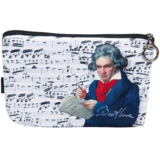 Kosmetická taštička Beethoven na zip 19 x 13 cm