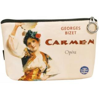 Kosmetická taštička opera CARMEN na zip 19 x 13 cm