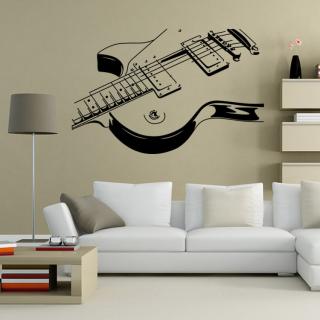 Samolepka na zeď - elektrická kytara