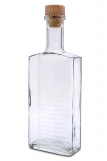 Skleněná láhev 0,5 l + 2 ks sklenic 35 ml - KLAVIATURA