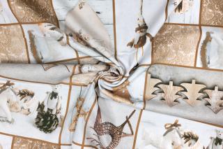 Bavlna režná vánoční patchwork