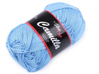 Bavlněná pletací příze Camilla 50 g Balení: 1 ks, Varianta: 14 (8094) modrá nebeská