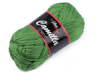 Bavlněná pletací příze Camilla 50 g Balení: 1 ks, Varianta: 17 (8156) zelená trávová