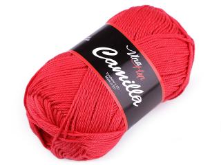 Bavlněná pletací příze Camilla 50 g Balení: 1 ks, Varianta: 29 (8008) červená