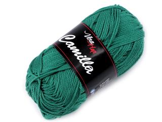 Bavlněná pletací příze Camilla 50 g Balení: 1 ks, Varianta: 48 (8142) zelená pastelová