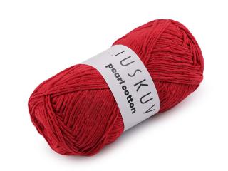 Bavlněná pletací příze Pearl Cotton 100 g Balení: 1 ks, Varianta: 6 (17) červená