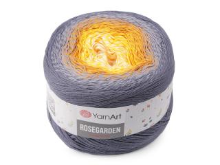 Bavlněná pletací příze Rosegarden 250 g Balení: 1 ks, Varianta: 10 (326) šedá žlutá