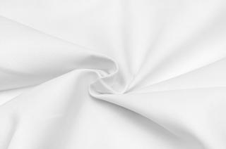 Bavlněná tkanina s keprovou vazbou bílá