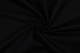 Bavlněná tkanina s keprovou vazbou černá