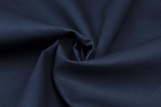 Bavlněná tkanina s keprovou vazbou tmavě modrá