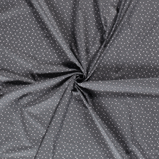 Bavlněné plátno lebky na šedé drobný vzor
