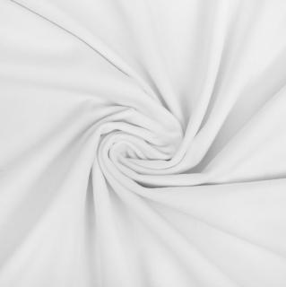 Bavlněný úplet bílý 100 % bavlna, 210 g/m2