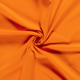 BIO bavlněný úplet jednolíc oranžová 200 g/m2