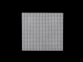 Plastová kanava / mřížka vyšívací Balení: 1 ks, Varianta: 1 (10,8x10,8 cm) bílá