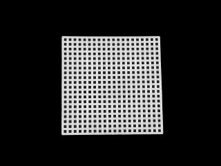 Plastová kanava / mřížka vyšívací Balení: 1 ks, Varianta: 1 bílá čtverec
