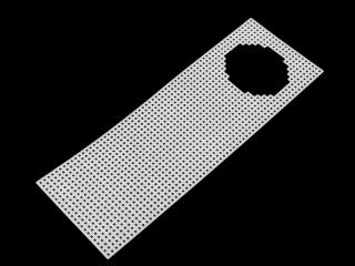 Plastová kanava / mřížka vyšívací záložka do knihy 8,7x24,8 cm Balení: 1 ks, Varianta: bílá