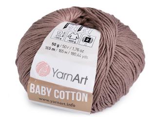 Pletací příze Baby Cotton 50 g Balení: 1 ks, Varianta: 10 (407) béžová tm.