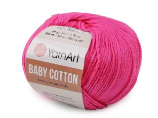 Pletací příze Baby Cotton 50 g Balení: 1 ks, Varianta: 17 (422) pink