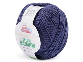 Pletací příze Deluxe Bamboo 100 g Balení: 1 ks, Varianta: 10 (28) modrá tmavá