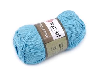 Pletací příze Eco-Cotton 100 g Balení: 1 ks, Varianta: 4 (765) modrá azurová