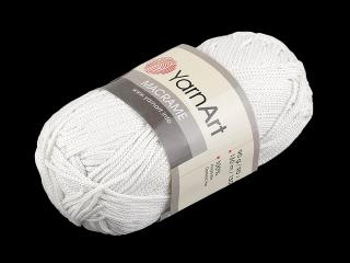 Pletací příze Macrame 90 g Balení: 1 ks, Varianta: 1 (154) bílá