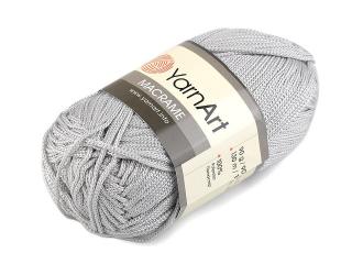 Pletací příze Macrame 90 g Balení: 1 ks, Varianta: 9 (149) šedá nejsvětlejší