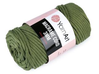 Pletací příze Macrame Cord 250 g Balení: 1 ks, Varianta: 5 (787) zelená