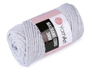 Pletací příze Macrame Cord 250 g Balení: 1 ks, Varianta: 6 (756) šedá nejsvětlější