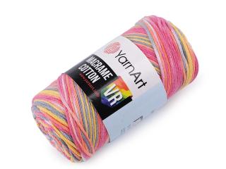 Pletací příze Macrame Cotton 250 g Balení: 1 ks, Varianta: 1 (913) růžová