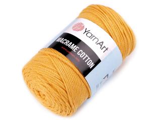 Pletací příze Macrame Cotton 250 g Balení: 1 ks, Varianta: 2 (764) hořčicová