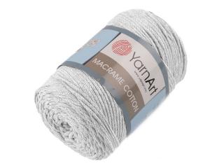 Pletací příze Macrame Cotton 250 g Balení: 1 ks, Varianta: 8 (756) šedá nejsvětlejší