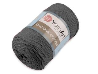 Pletací příze Macrame Cotton 250 g Balení: 1 ks, Varianta: 9 (758) šedá tmavá